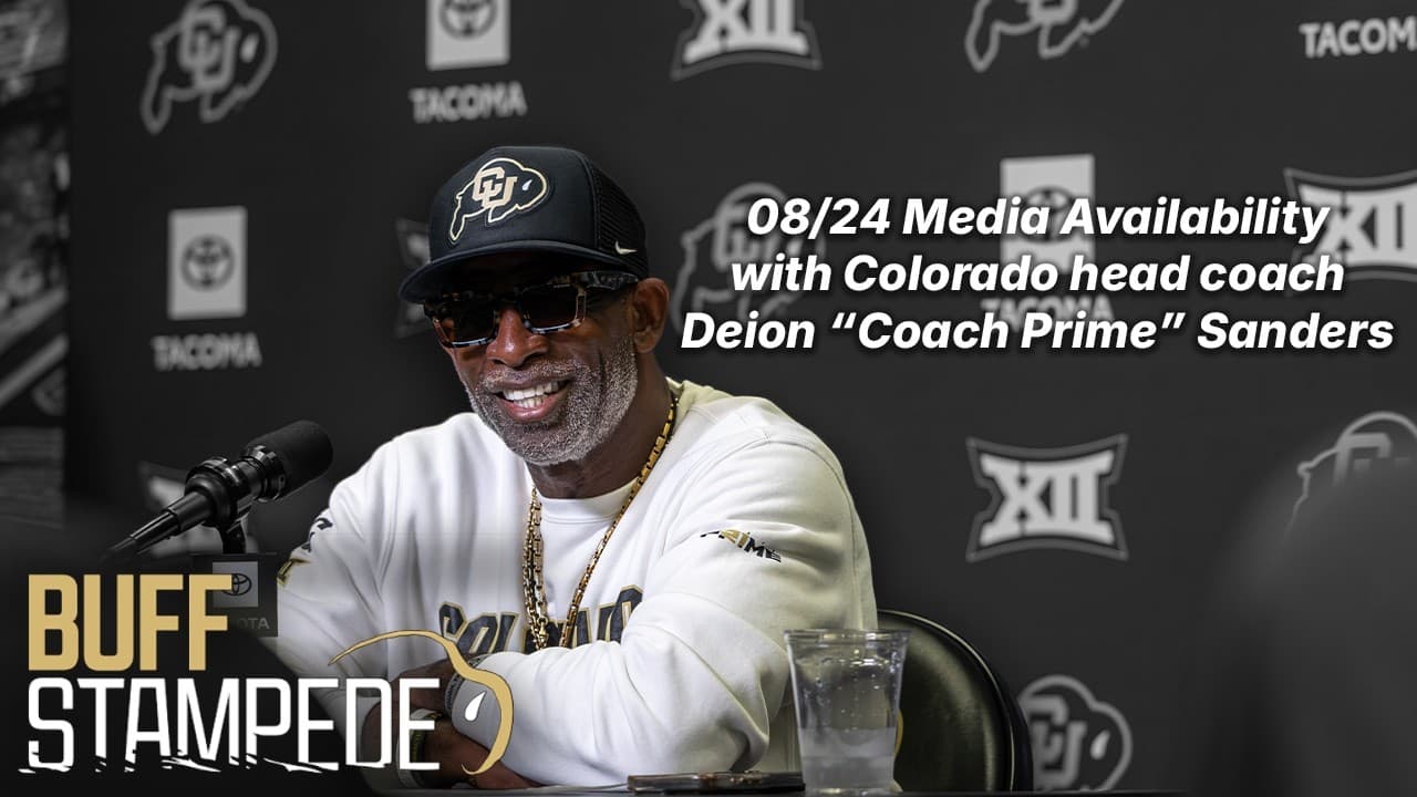Thumbnail for Colorado HC Deion "Coach Prime" Sanders speaks on coaching development, Shilo Sanders & David Kelly