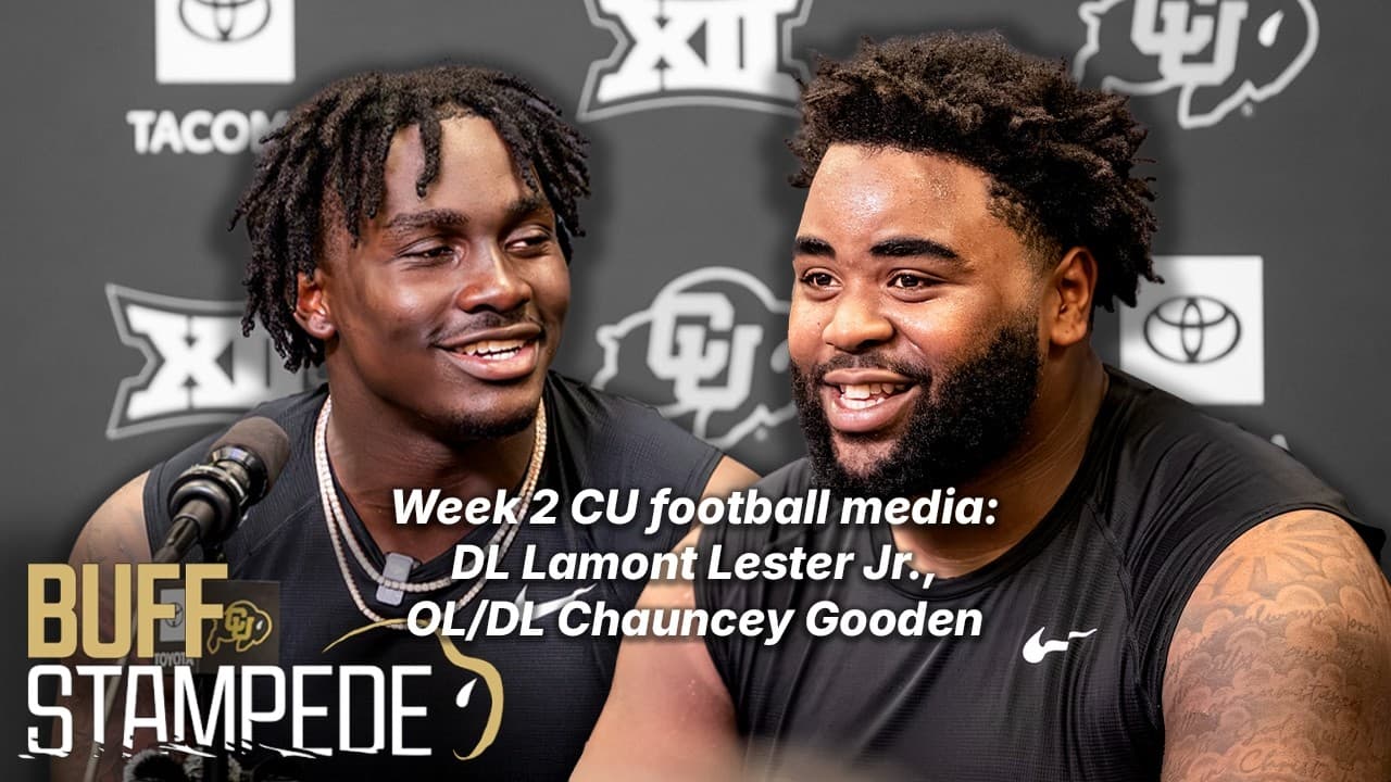 Colorado DL Lamont Lester Jr., OL/DL Chauncey Gooden speak on impressive showings at Georgia Tech